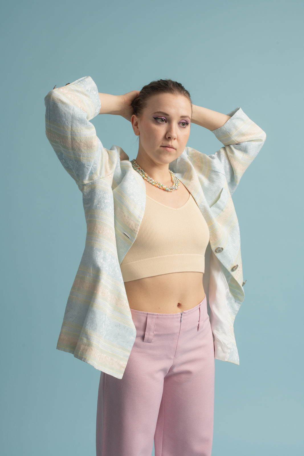 Blazer pastel brillant (42 ou Oversize)