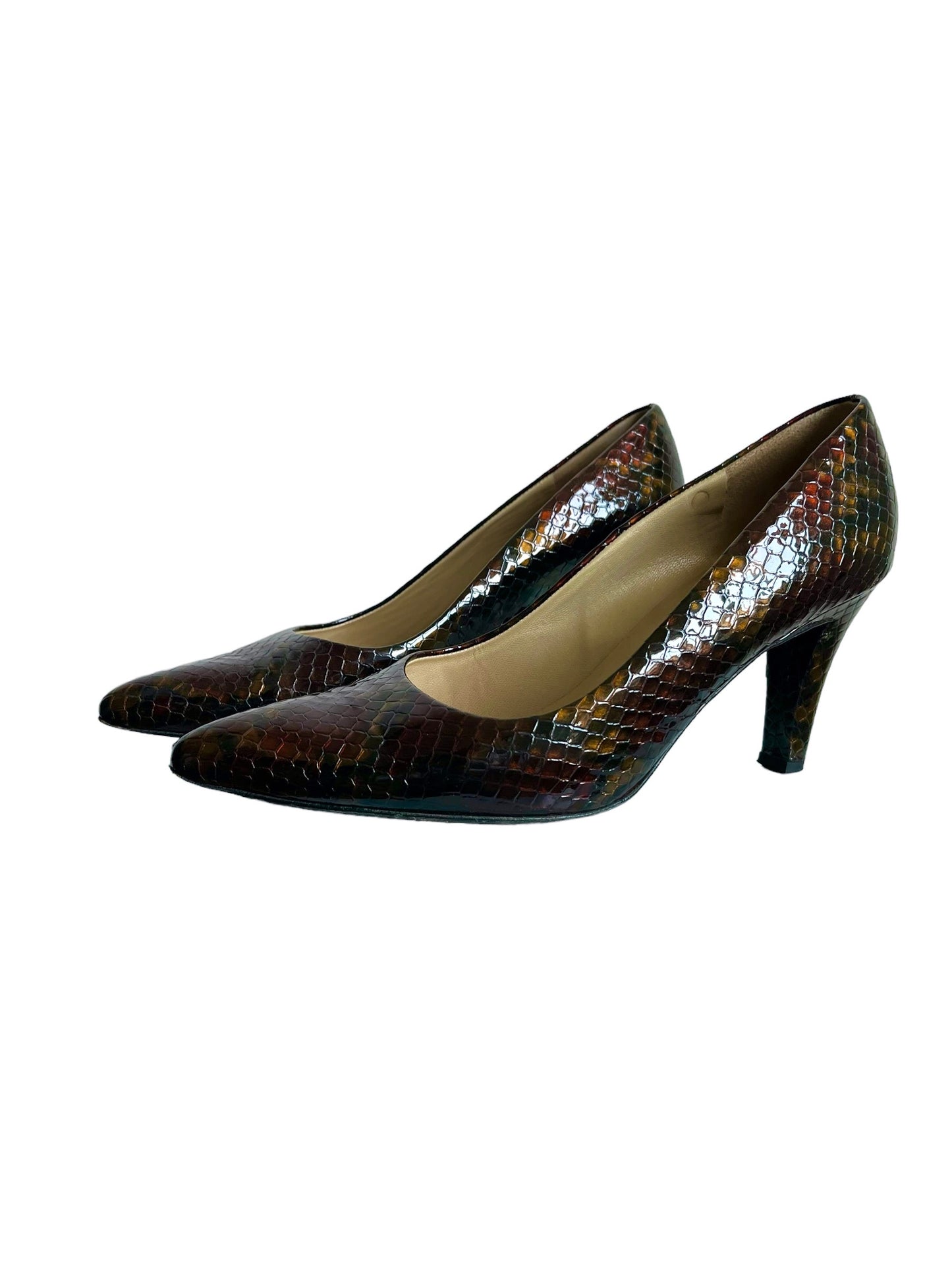 Escarpins façon serpent (39)