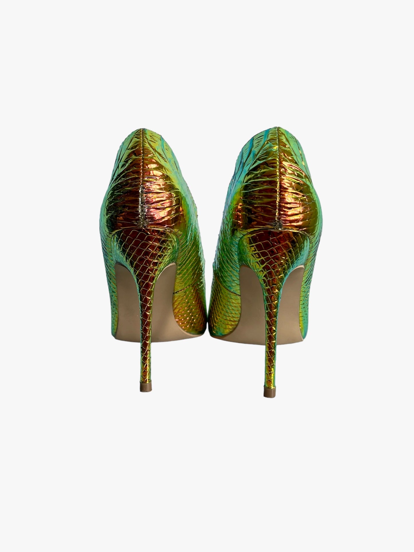 Stilletos effet serpent iridescent (37)