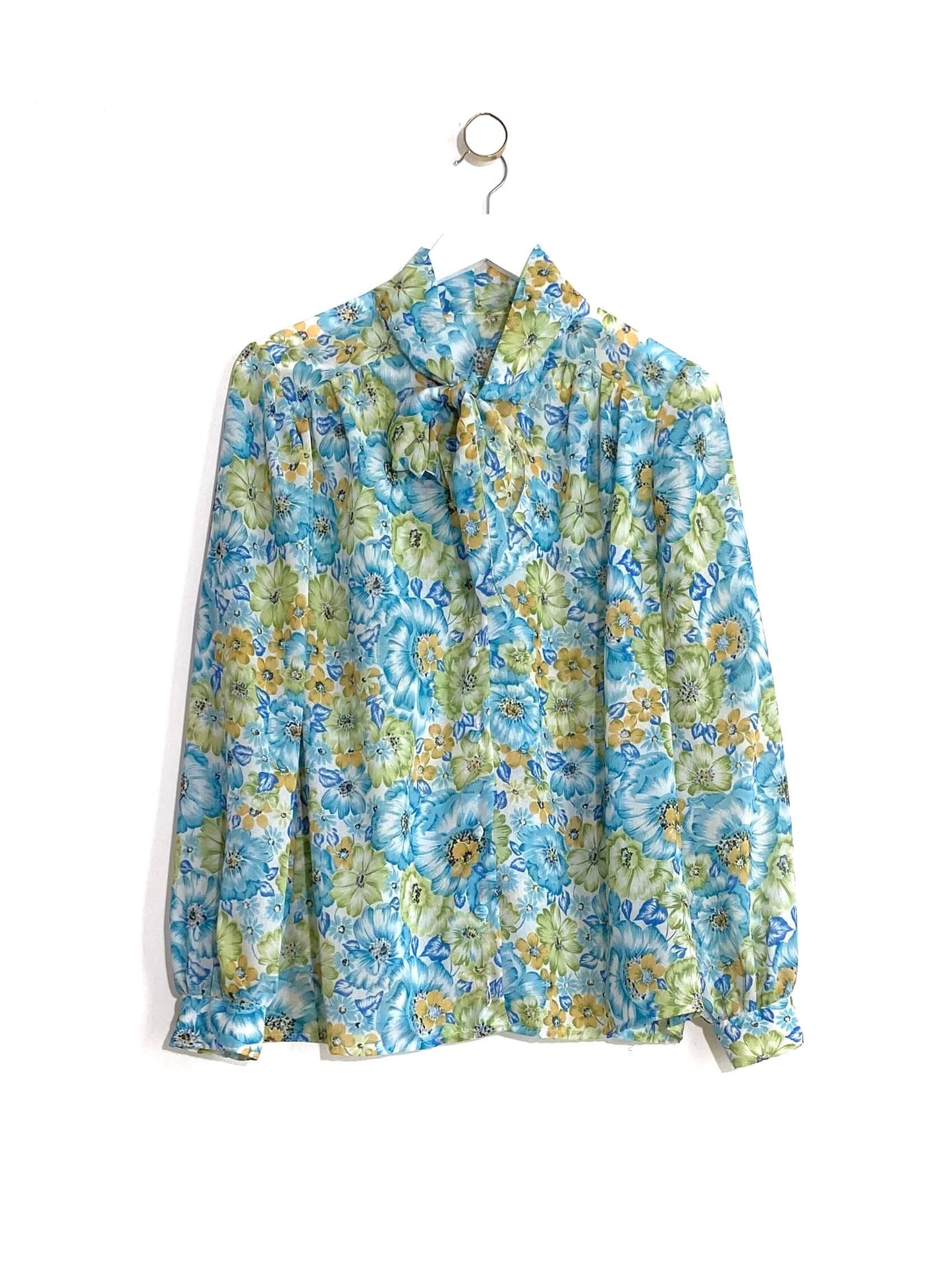 Blouse 70's à lavallière (42)