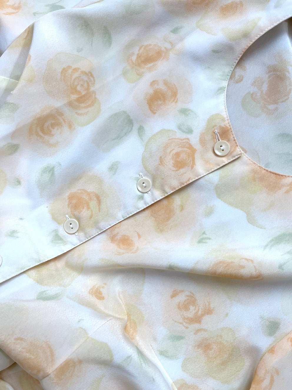 Blouse vintage florale pastel (38/40)