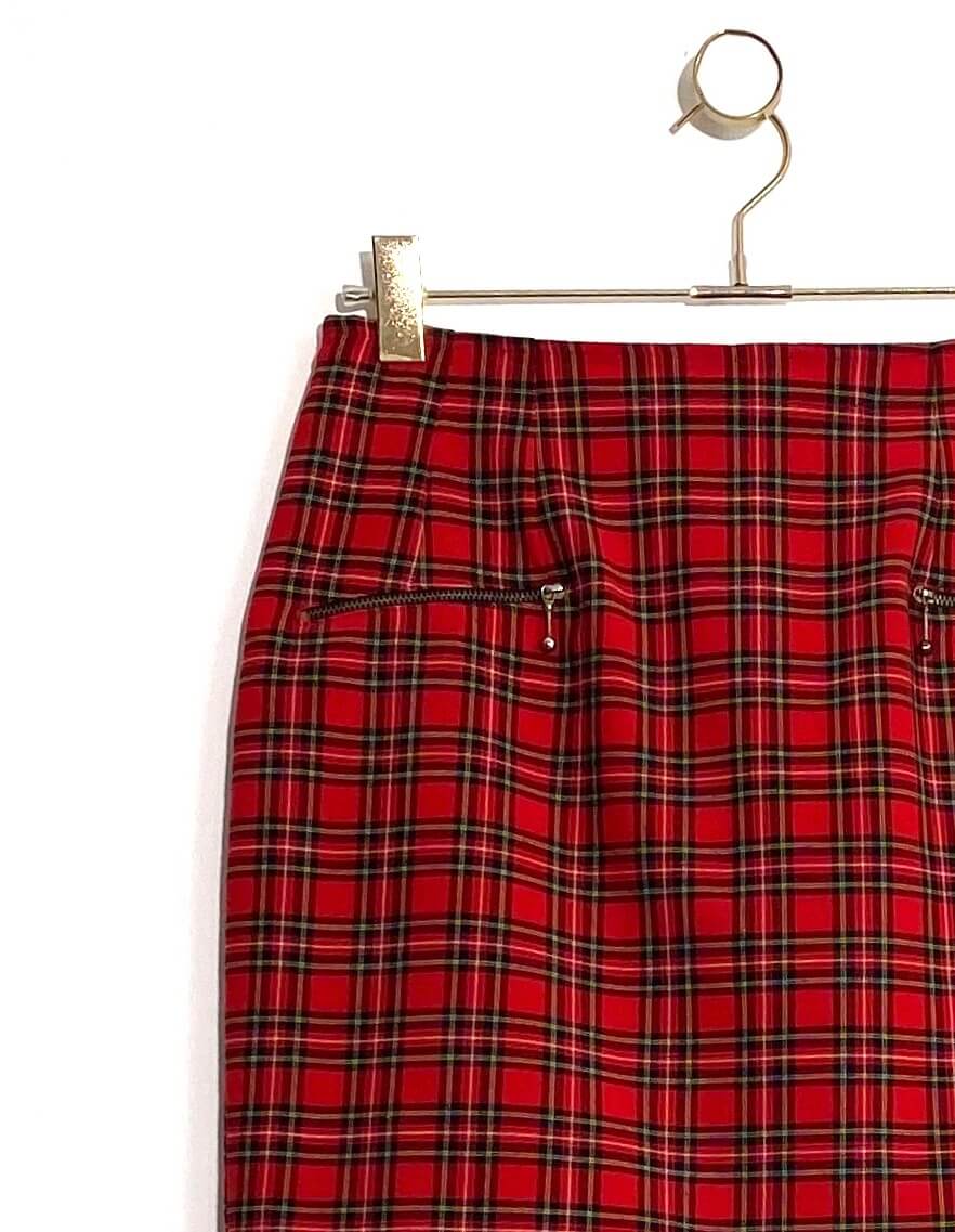 Jupe en laine tartan (38)