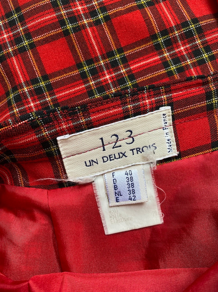 Jupe en laine tartan (38)