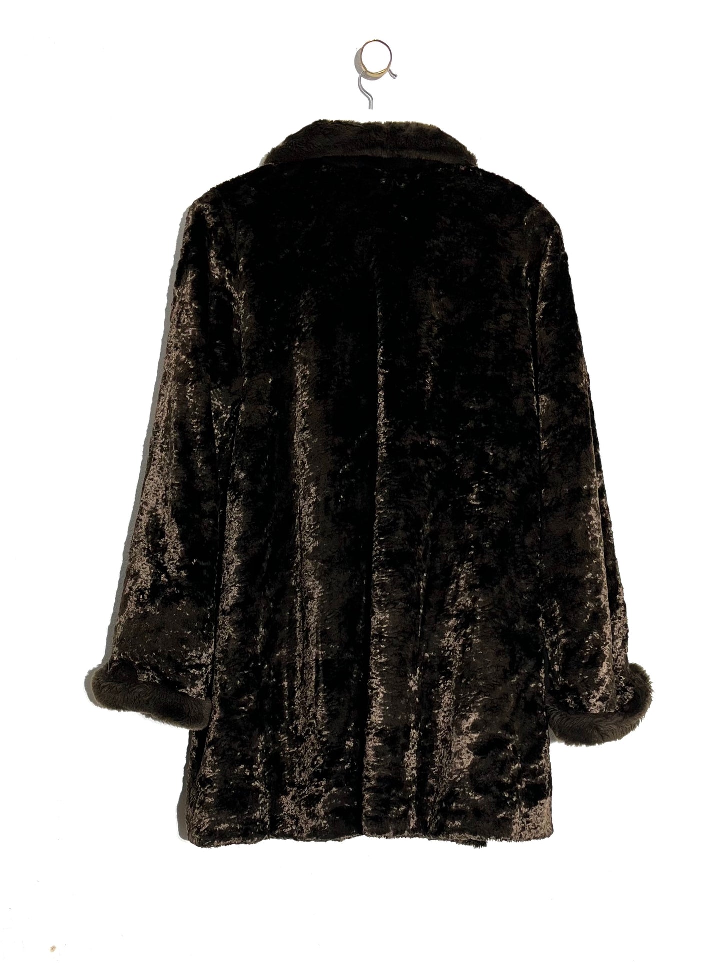 Manteau en velours & faux fur (TU)