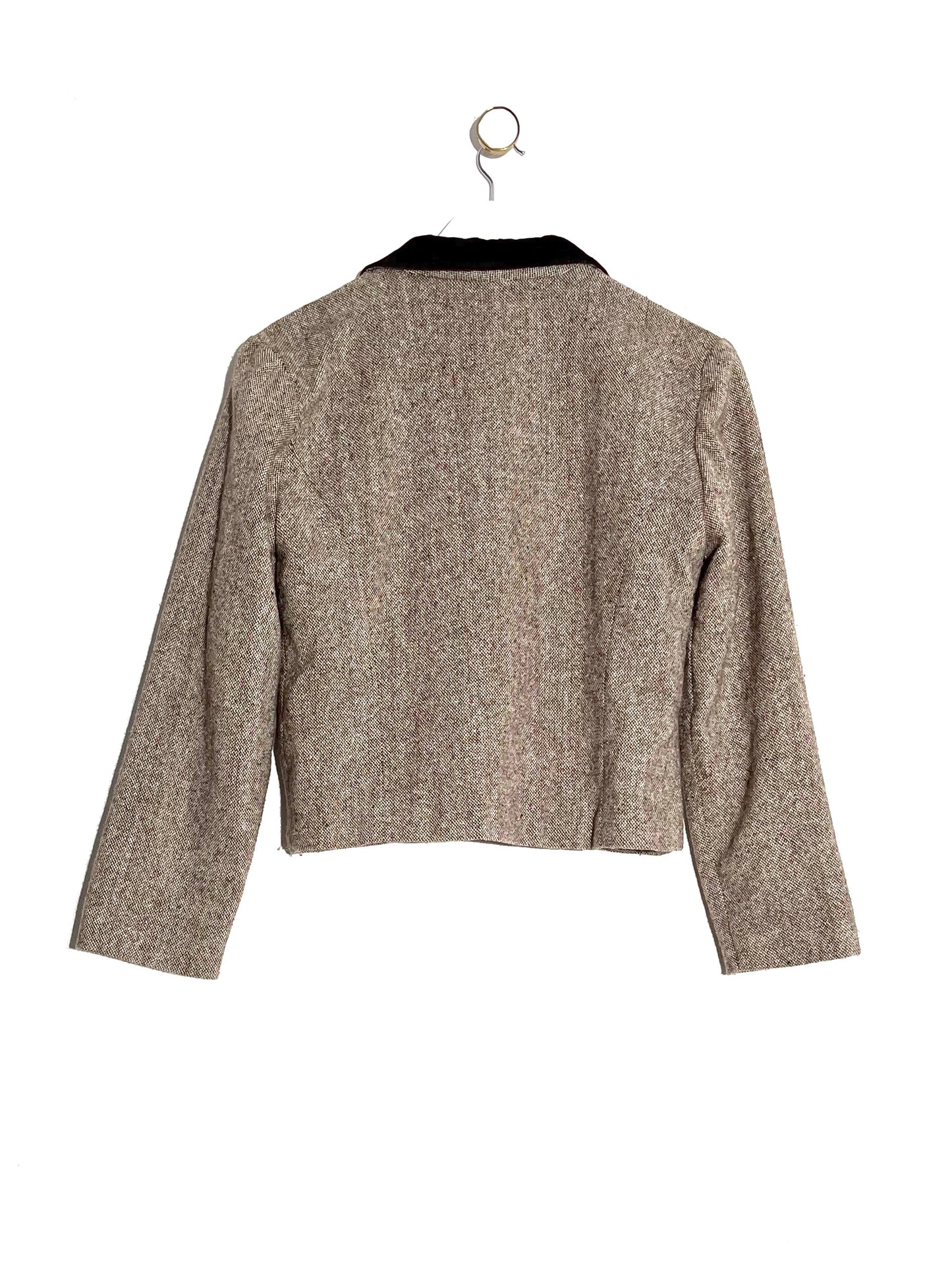 Blazer en laine et velours (40/42)