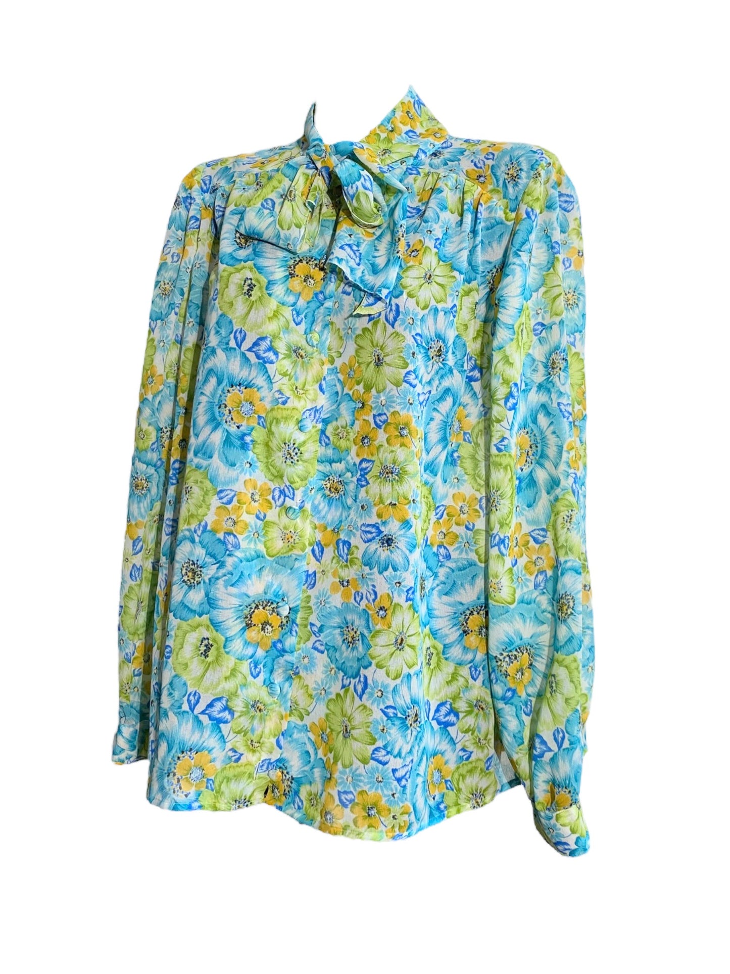 Blouse 70's à lavallière (42)