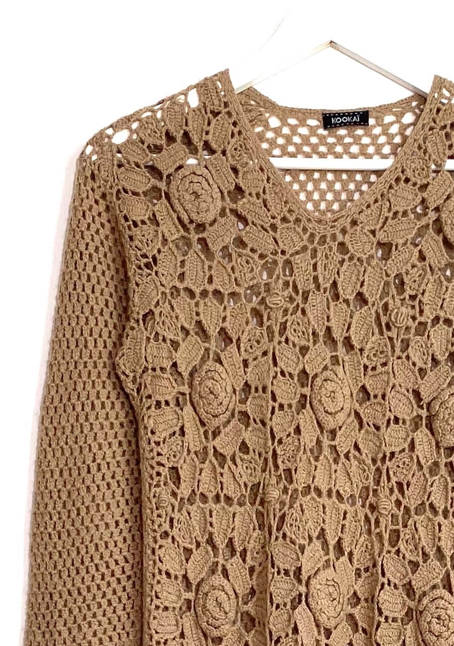 Robe en maille crochet (36)