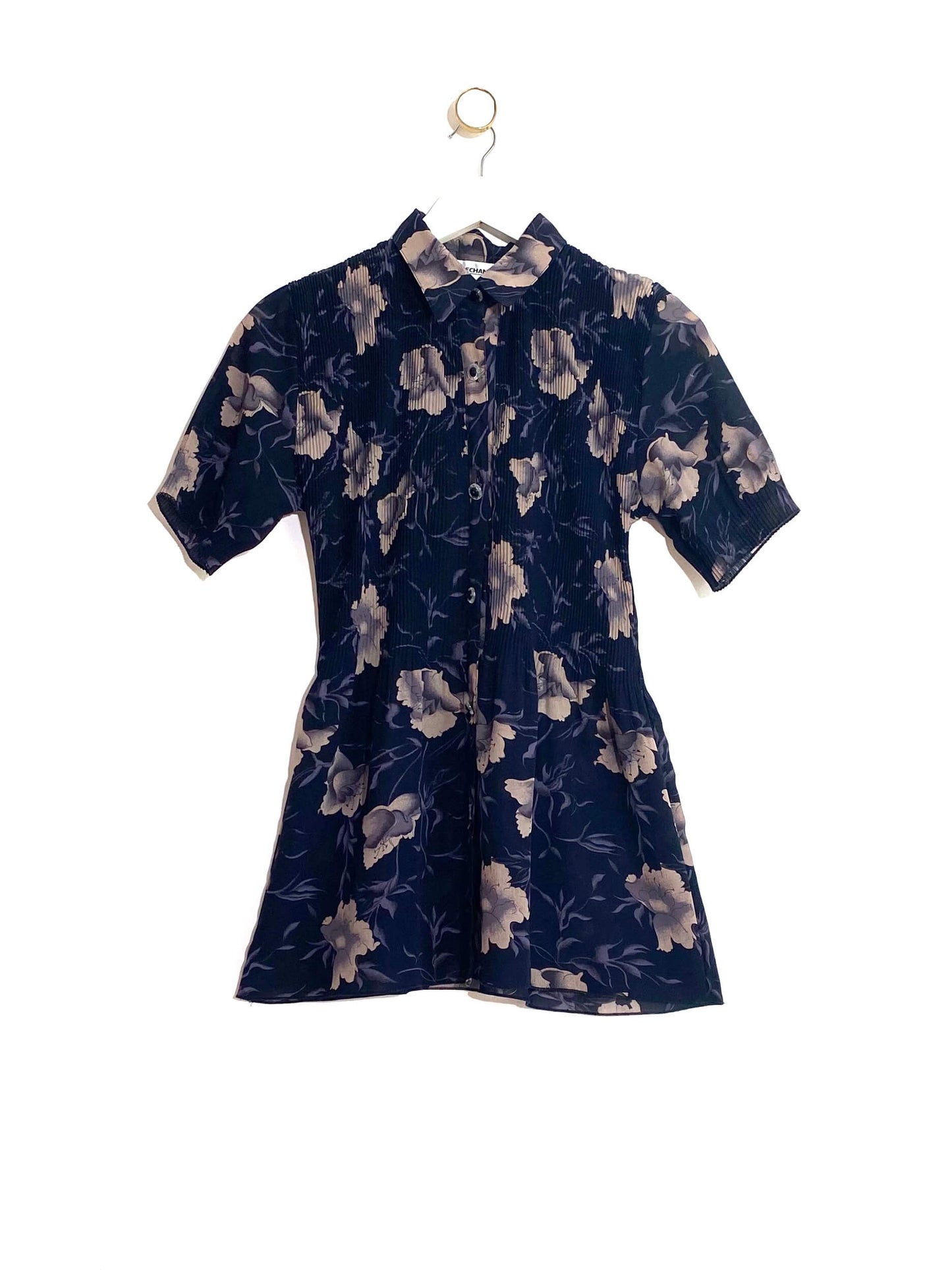 Blouse plissée à fleurs (38/40)