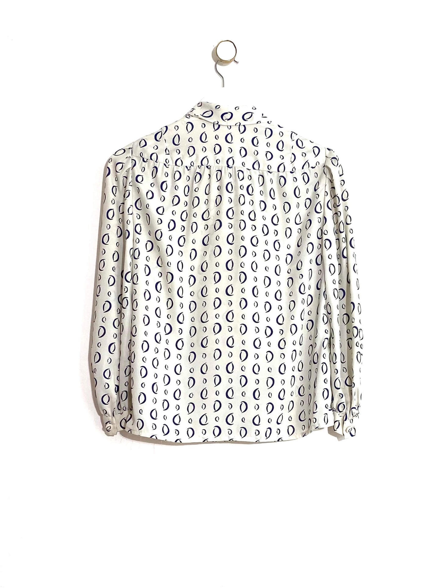 Blouse à motifs et col lavallière (38/40)