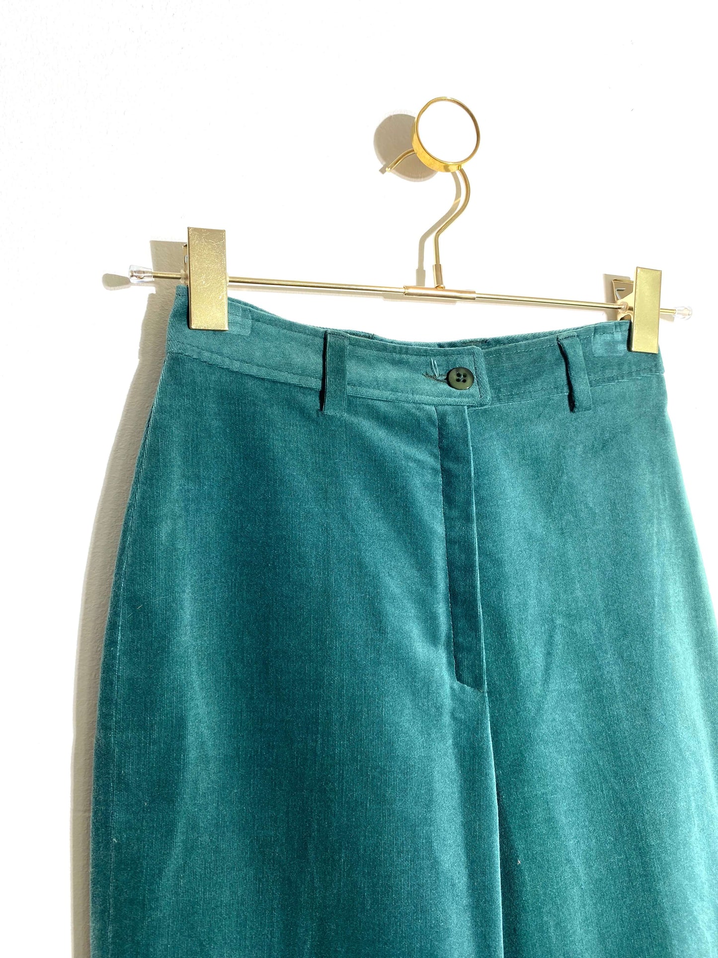 Pantalon 70's flare en velours (32)