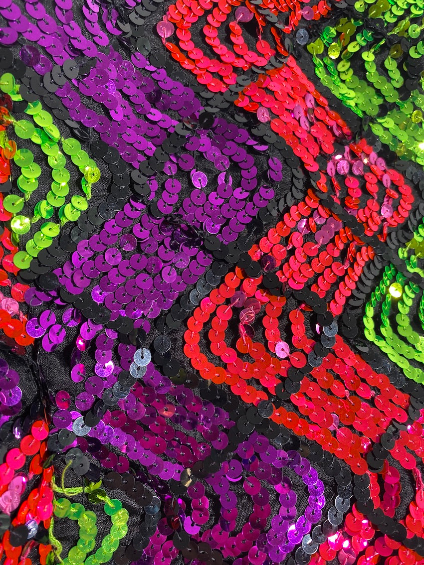 Robe 80's à sequins (36)