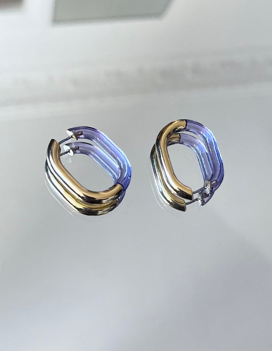 BO COS résine lilas / dorée