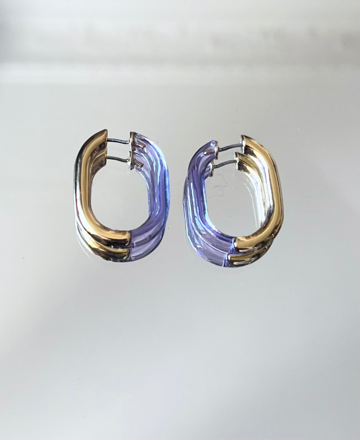 BO COS résine lilas / dorée