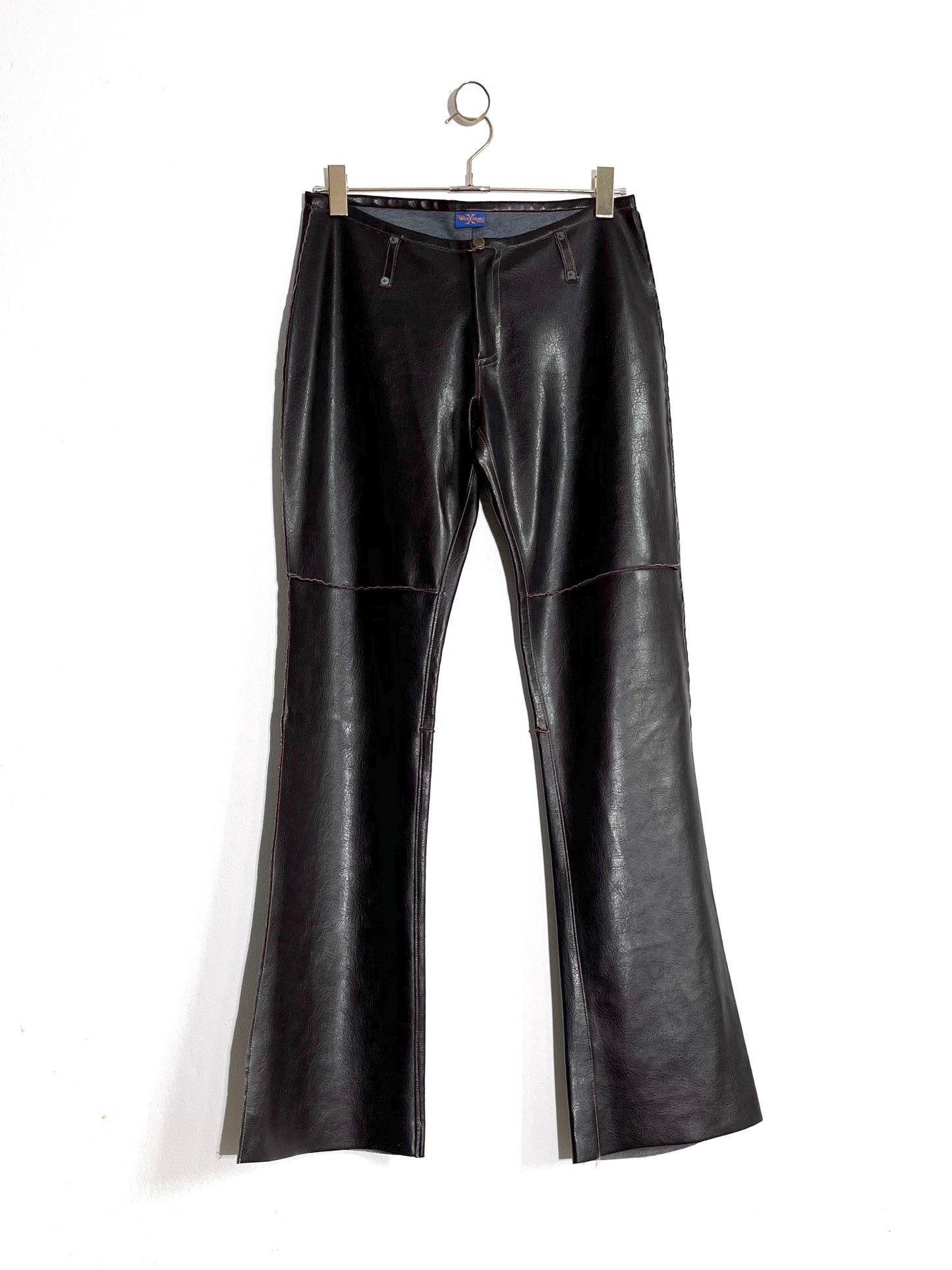 Pantalon Y2K simili cuir (38)