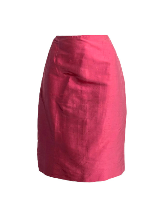 Jupe Cacharel en soie rose (38)