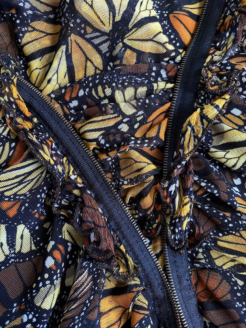 Robe en mesh à print papillons (38)