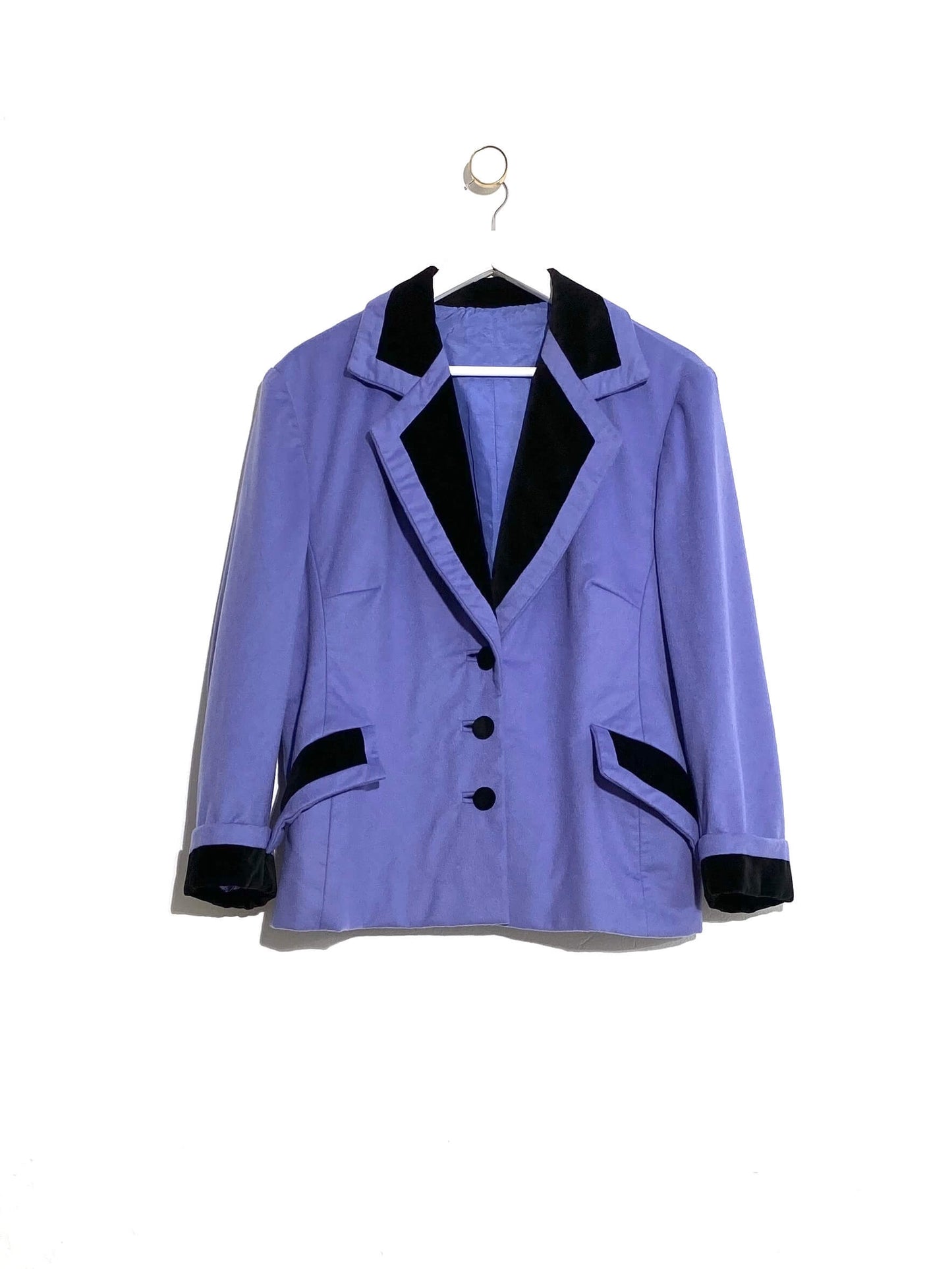 Blazer bicolore en cachemire (42)